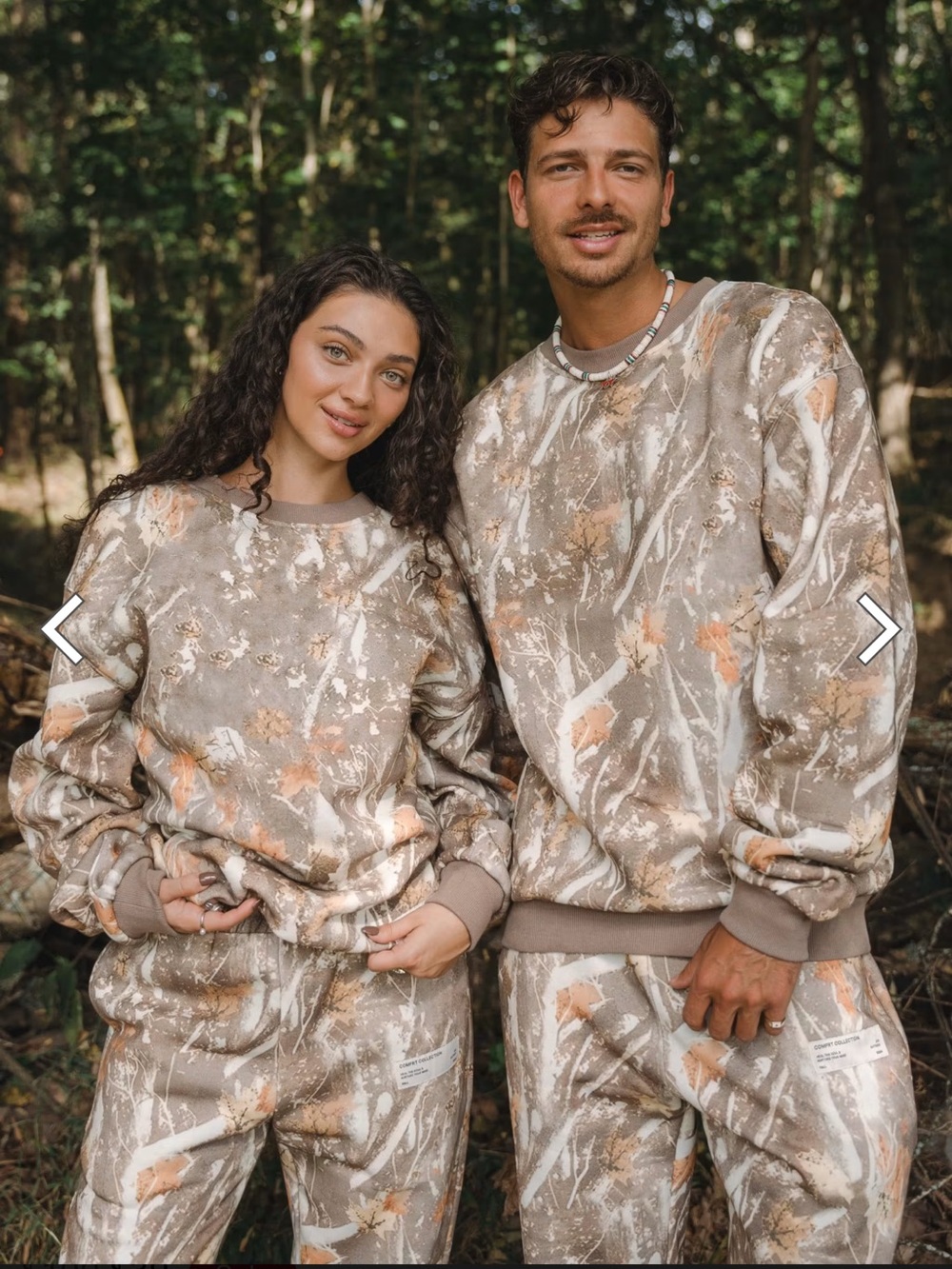 Comfrt Camo Crew & Sweatpants - Adirondack